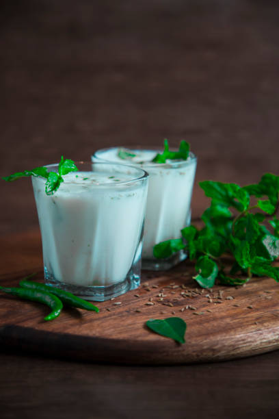 istock Spiced buttermilk, Indian traditional summer drink 1147733914