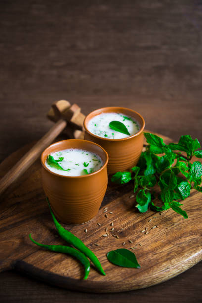 istock Spiced buttermilk, Indian traditional summer drink 1147733917