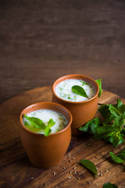 istock Spiced buttermilk, Indian traditional summer drink 1147733934