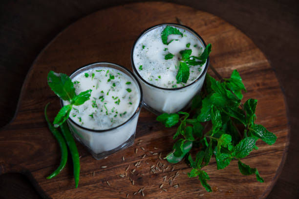 istock Spiced buttermilk, Indian traditional summer drink 1147733957