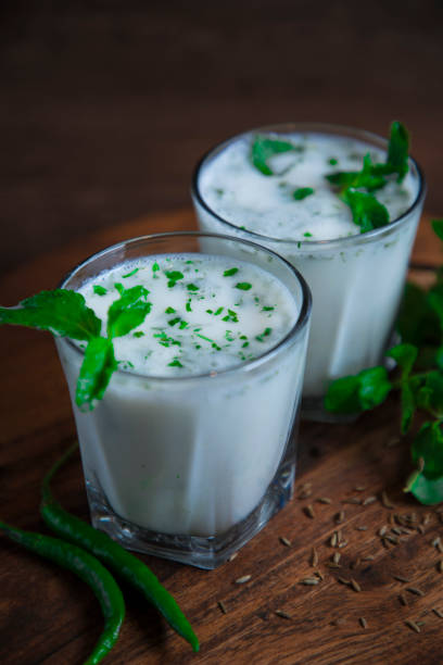 istock Spiced buttermilk, Indian traditional summer drink 1147734095