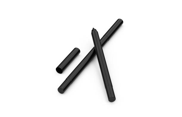 istock Kohl eye liner mockup on isolated white background, ready for your design presentation, 3d illustration 1147736846