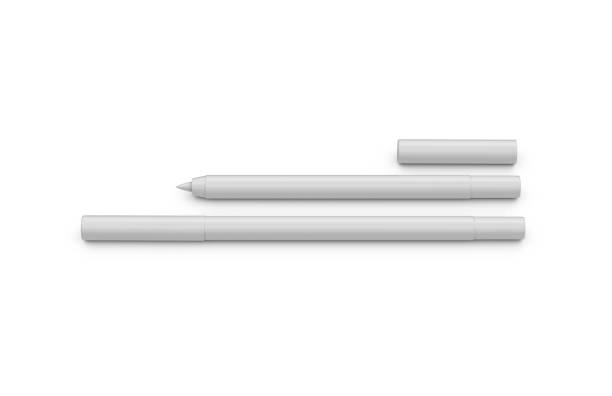 istock Kohl eye liner mockup on isolated white background, ready for your design presentation, 3d illustration 1147737108