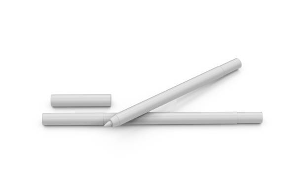 istock Kohl eye liner mockup on isolated white background, ready for your design presentation, 3d illustration 1147737121