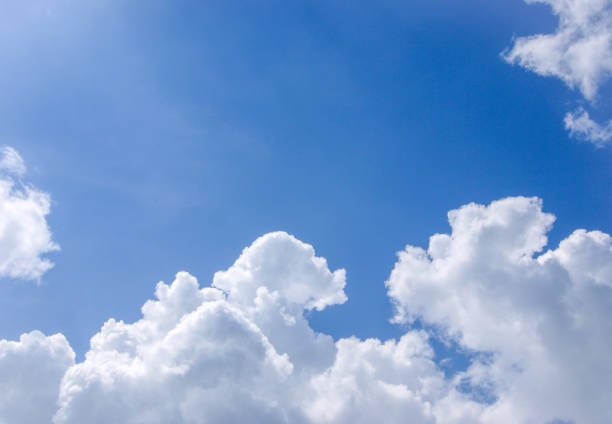 istock Bright sky, beautiful blue with cloud in the morning 1147737229
