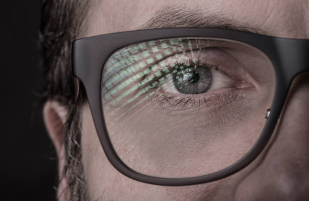 istock Eye and glasses - man's face close up (macro) 1147737349