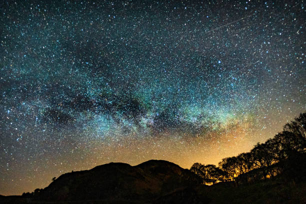 istock Dark starry sky over remote Welsh countryside 1147738684