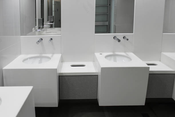 istock Interior in a public toilet 1147742418