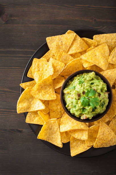 istock mexican guacamole dip and nachos tortilla chips 1147742555