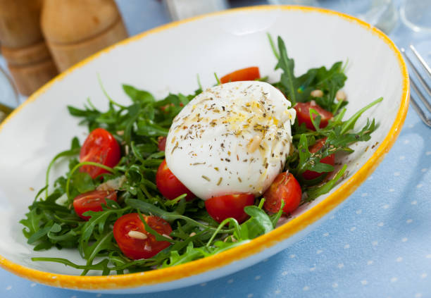 istock Salad from burrata cheese 1147746069