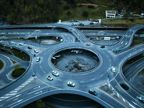 Self Driving Autonomous Cars on Traffic Circle