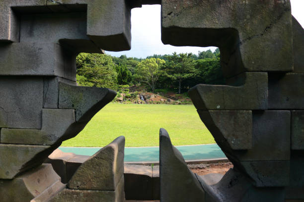 This is the view of the Halla Arboretum in Jeju.