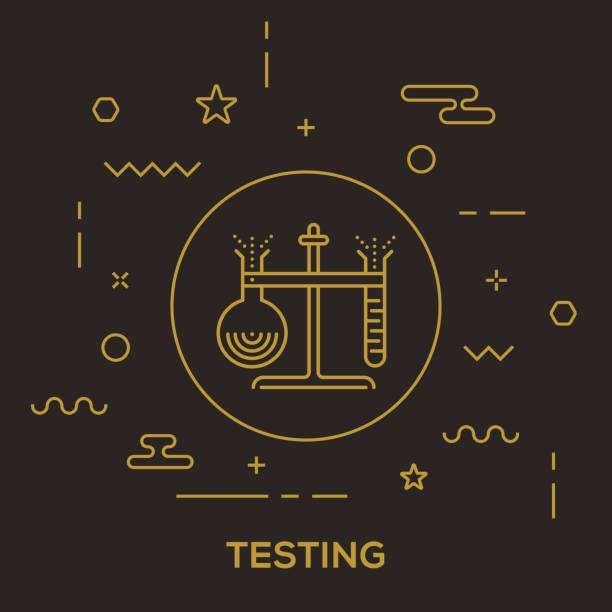 koncepcja testowania - checklist list medical exam scientific experiment stock illustrations