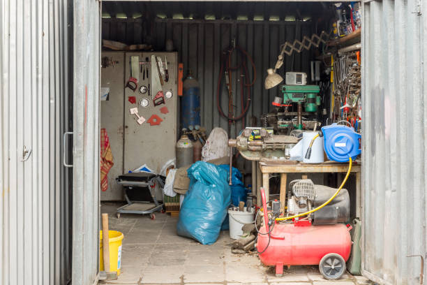 istock Old traditional workshop of a locksmith with various tools and an old workbench 1147756062