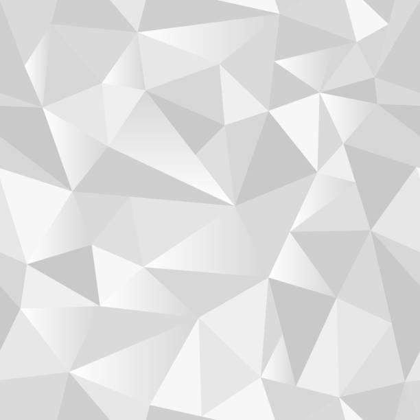 illustrations, cliparts, dessins animés et icônes de blanc abstrait dégradé géométrique rumplé triangulaire sans soudure low poly style vecteur illustration fond graphique. fond de style de papier ramé. illustration vectorielle - modélisation à faible nombre de polygones
