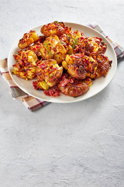 istock Australian Crash Hot  new Potatoes sprinkled with spice 1147762880
