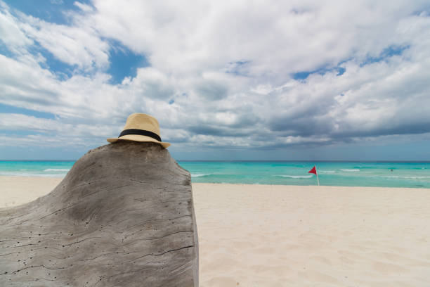 istock Crystal clear sea with white sand and cloud sky. Summer concept image. 1147763950