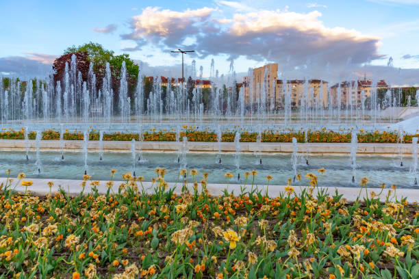 istock Fountain and ornamental pool at Sofia, Bulgaria 1147766954