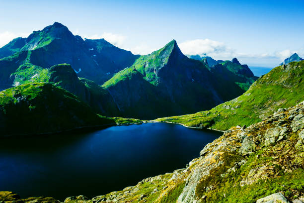 istock Dramatic mountain scenery of Lofoten Islands, Norway 1147769156