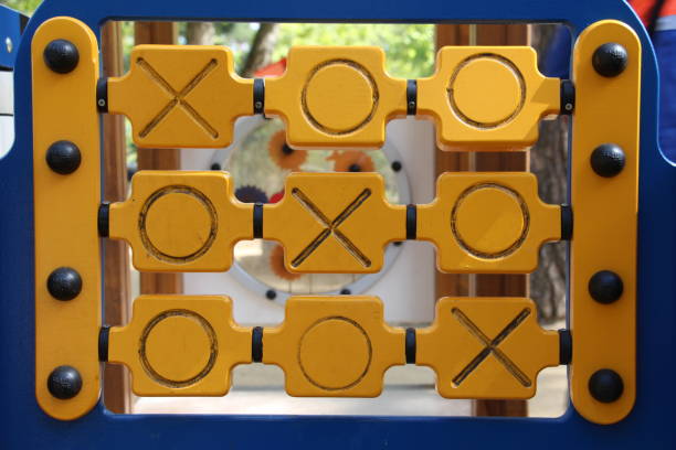 istock Tic tac toe game. Play in the park. 1147770214