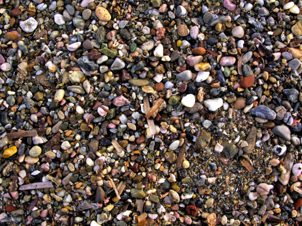 istock Close up on beach with stones. Nice texture, colorful, background image. 1147770905