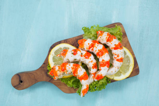istock Grilled shrimps or prawns. Seafood 1147772366
