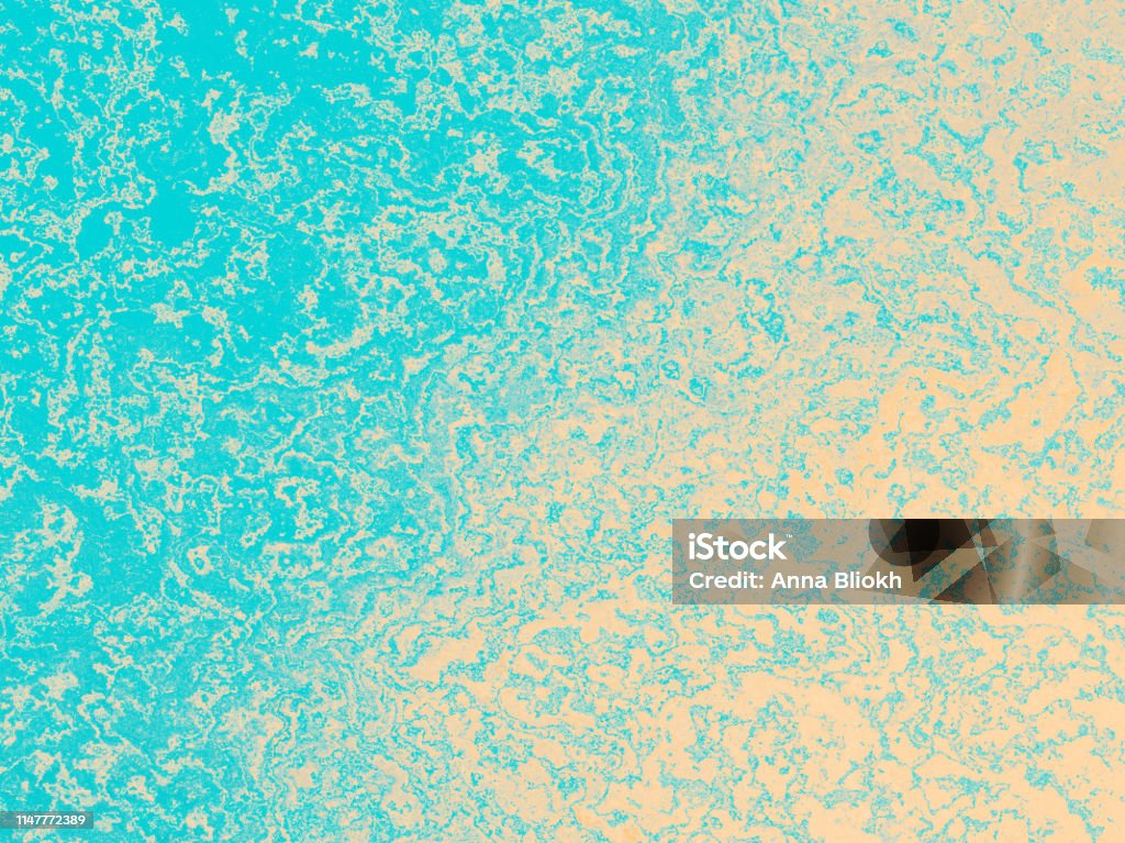 Yellow Teal Blue Mint Wave Ombre Background Sea Beach Abstract ...