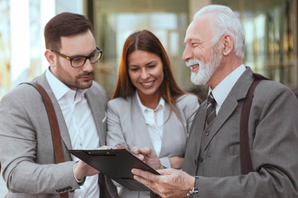 istock Business team in front of office 1147775231