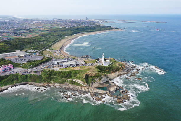 istock Aerial view of Inubozaki lighthouse 1147775368