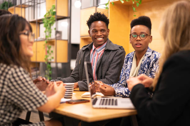istock Business team discussing during a meeting with boss 1147775653
