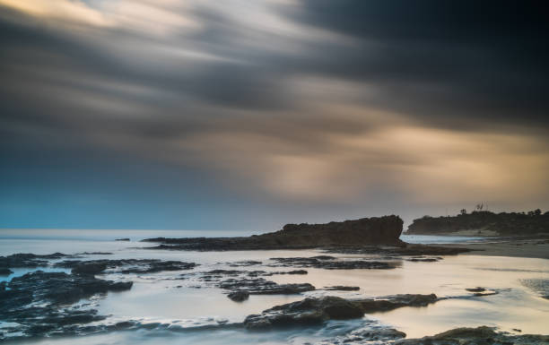 istock Dramatic sky and clouds during sea storm weather 1147776027