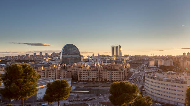 Madrid Skyline stock photo