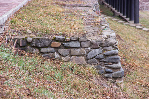 istock stone embankment on the river Bank 1147779125