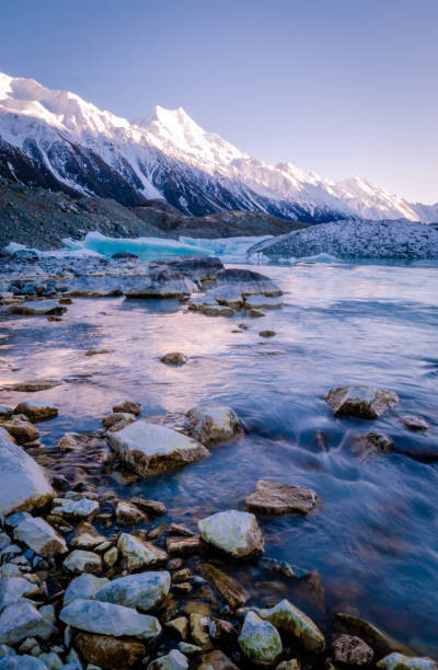 istock Watching the Tasman glacier lake at sunrise 1147779526
