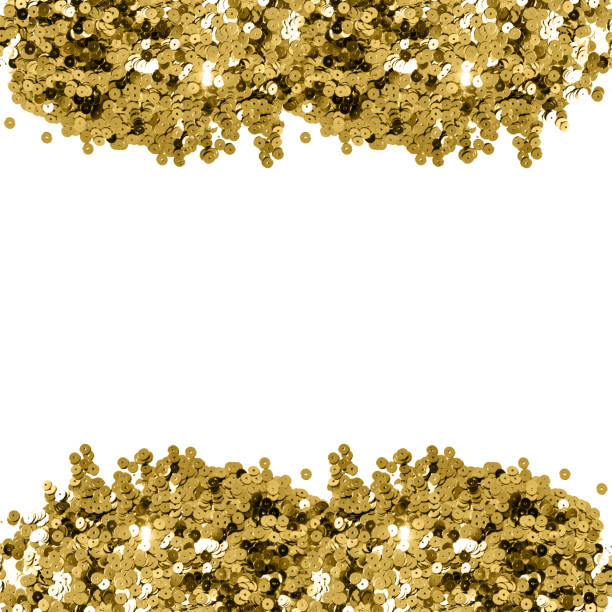 istock Sequin background glitter surfactant. Glitter sequin sewing on white background. Fabric sequins in bright colors. Template for card, invitation, banner, greeting card. Blank space for text or image. 1147782594