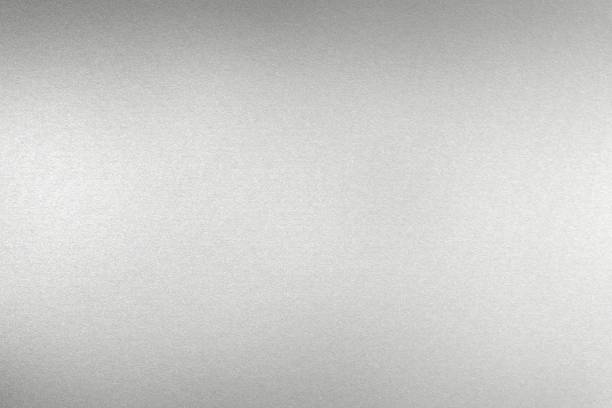 istock Glowing brushed silver steel wall, abstract texture background 1147783392