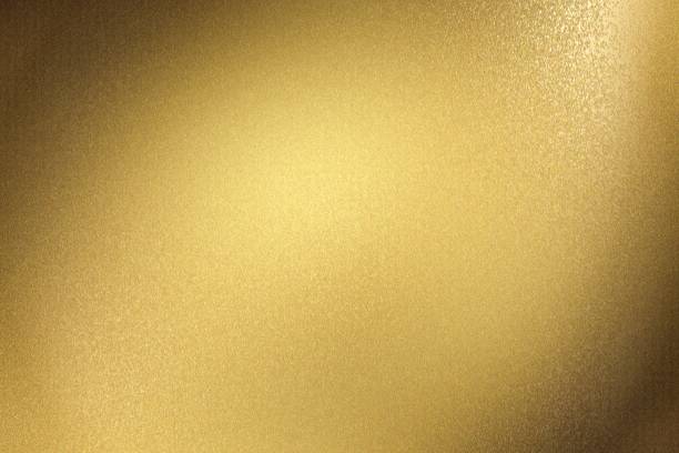 istock Glowing brown metal wall, abstract texture background 1147783398