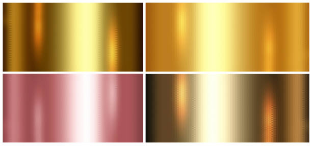 4 in 1 Golden foil textured background or Gold metallic textured sheet. 4 in 1 backgrounds in one wallpaper, Golden foil background or Gold metallic sheet. drab stock pictures, royalty-free photos & images