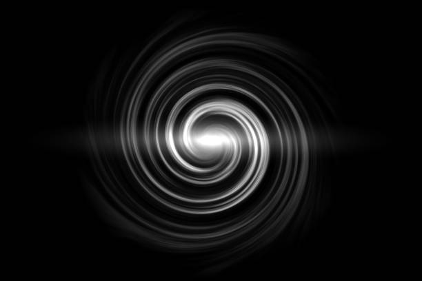 istock Glowing spiral tunnel with white cloud on black background 1147784160