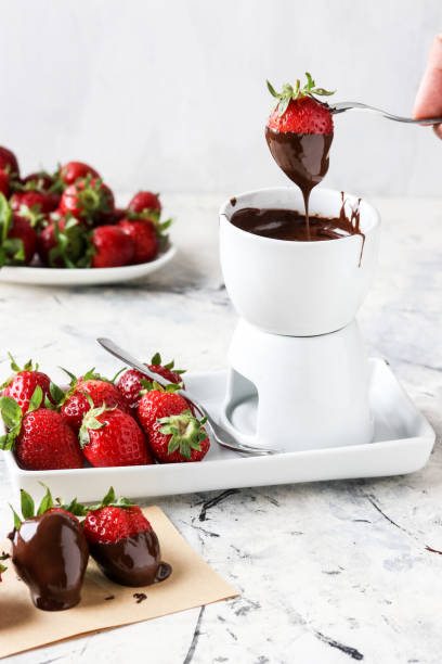 istock Strawberry, chocolate fondue 1147784299