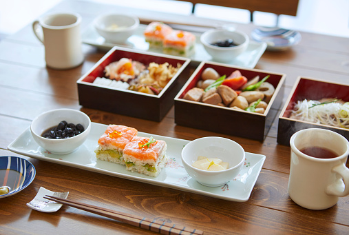 Colorful, tasty sushi set from JapanColorful, tasty sushi set from Japan