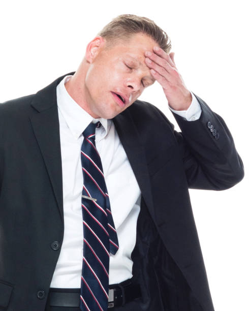 istock Businessman is wiping forehead 1147790490