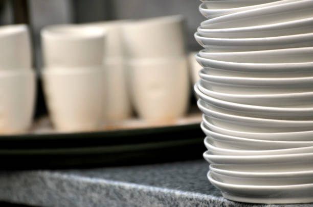 istock The cleaned dishes、cups,closeup 1147790537