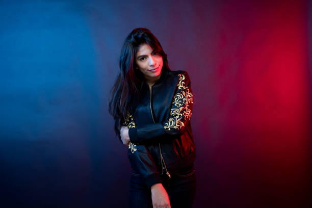 istock Beautiful latino woman wearing a nice jacket 1147793197