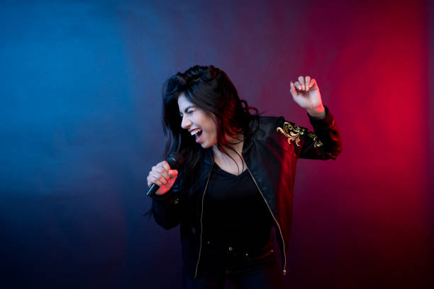 istock Amazing latino female musician 1147794283
