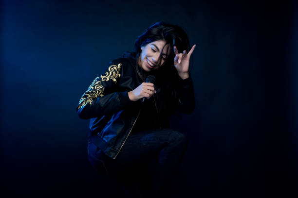 istock Amazing latino female musician 1147794664