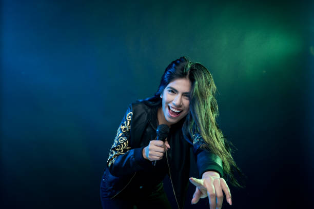 istock Amazing latino female musician 1147796812