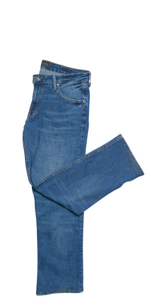 istock Blue jeans isolated on white background.Beautiful  jeans 1147798062