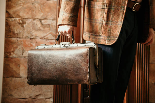 istock man with bag and  jacket is in house 1147798238