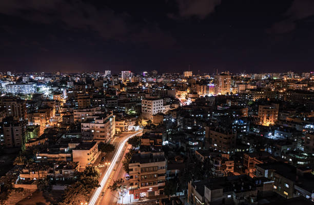 istock Gaza City at night 1147800968